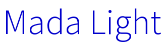 Mada Light шрифт